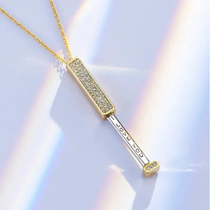 Secret Message Bar Necklace